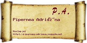 Pipernea Adriána névjegykártya